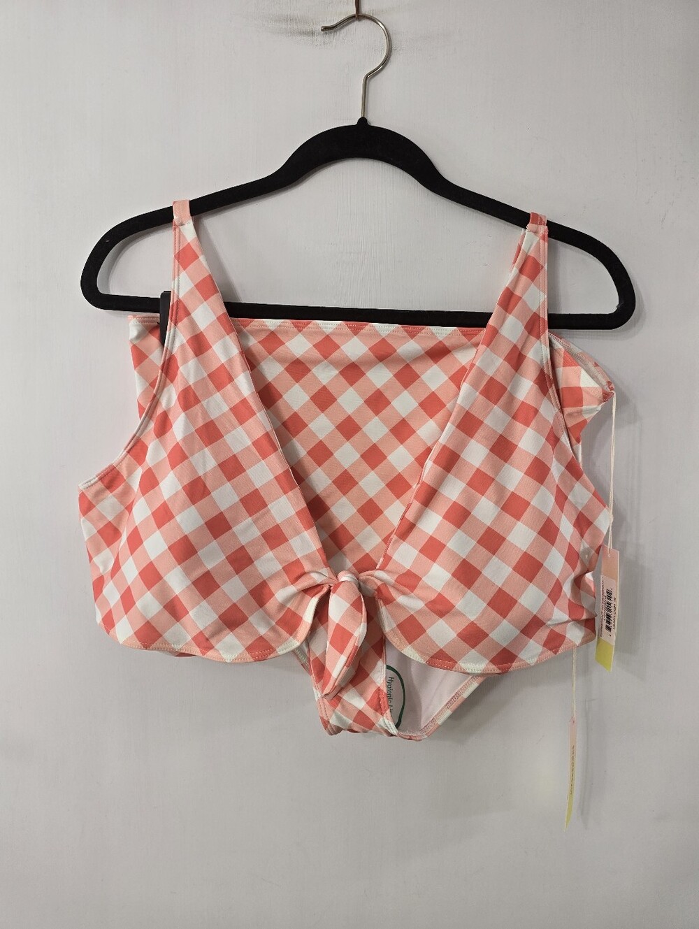 Summersalt The Jetsetter Bikini Bathing Suit Orange Gingham Check Plaid NWT 16 - Picture 4 of 13